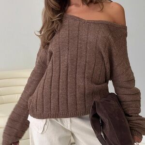 Princess Polly Mocha Sweater